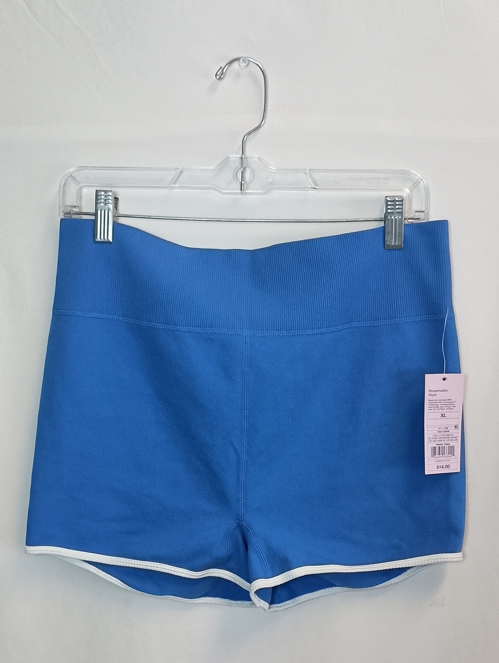 Wild Fable Women's High-Rise Seamless Shorts Athletic Shorts Blue XL
